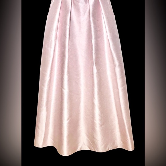 NWT Alfred Sung D767 Pink Cap Sleeve Pleated Skirt Dress with Pockets, Size 6R - Picture 8 of 15